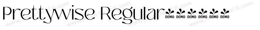Prettywise Regular字体转换